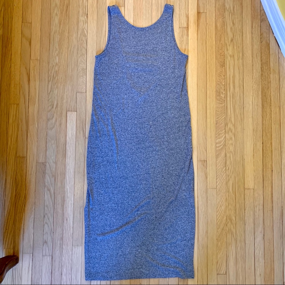 H&M Grey Midi Cutout Dress